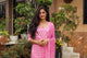 Pink Discharge Butti Print Cotton Suit Set