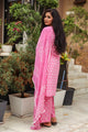 Pink Discharge Butti Print Cotton Suit Set