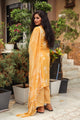 Mustard Discharge Butta Print Cotton Suit Set