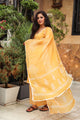 Yellow Discharge Butta Print Cotton Suit Set