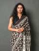 Kashish Tree Block Butti Print Cotton Saree with Blouse Piece