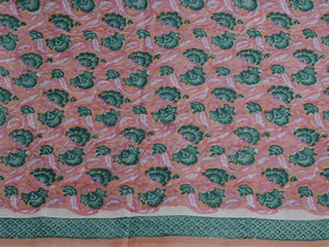 Coral Jaal Block Print Cotton Salwar Suit Set Material