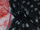 Red & Black Tie-Die Cotton Salwar Suit Set Material