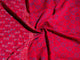 Red & Blue Block Butti Print Chanderi Suit Material