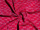 Red & Blue Block Butti Print Chanderi Suit Material