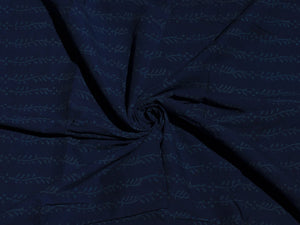 Blue Napthol Peacock Block Print Cotton Salwar Kurta Material