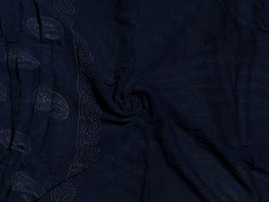 Blue Napthol Pasely Block Print Cotton Salwar Suit Material