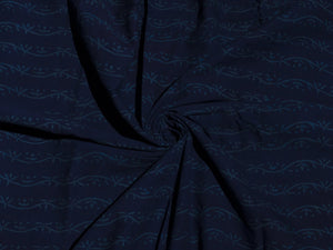 Blue Napthol Pasely Block Print Cotton Salwar Suit Material
