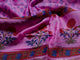 Pink mugal block butta print Chanderi Suit Material