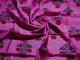 Pink mugal block butta print Chanderi Suit Material