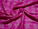 Magenta Leaf Block Print Chanderi Salwar Suit Material