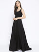 Black Solid Long Dress