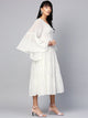 White Solid Printex Tyre Dress