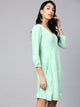 Pista Green A-line Short Dress