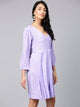 Lavender A-line Short Dress