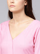 Pink A-line Short Dress