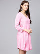 Pink A-line Short Dress