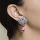 Lotus  Silver Tribal Handcrafted Earings