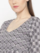 Grey Discharge Print Twin Set