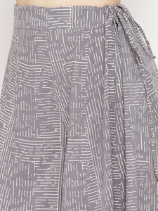 Grey Discharge Print Twin Set