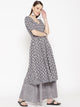 Grey Discharge Print Twin Set