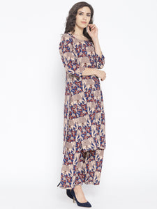 Blue Kalamkari Print Twin Set