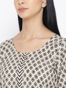 Off-white Sanganeri Print Twin Set