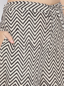 Off-white Sanganeri Print Twin Set