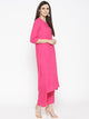 Magenta Rayon Twin Set