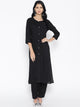 Black Rayon Twin Set
