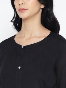 Black Rayon Twin Set