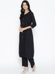 Black Rayon Twin Set