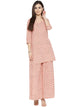 Coral Block Butti Print Twin Set