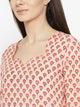 Coral Block Butti Print Twin Set