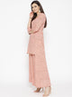 Coral Block Butti Print Twin Set