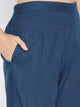 Navy Blue Rayon Twin Set