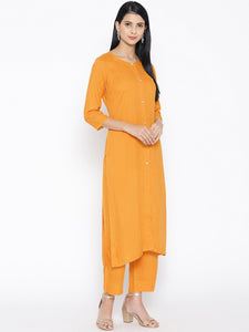 Mustard Rayon Twin Set