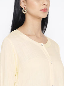 Off-White Rayon Twin Set