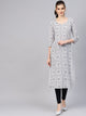 Black & White Printed Kurti