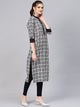 Black Printed Meridian Kurti