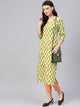 Pista Block Butti Print Kurti