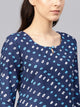 Blue Bandhaj Print Kurti