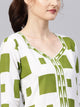Green Box Print Kurti