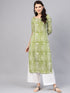 Green Batik Print Kurti