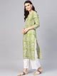 Green Batik Print Kurti