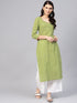 Green Star Print Kurti