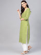 Green Star Print Kurti