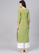 Green Star Print Kurti