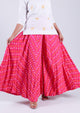Pink Bandhaj Printed Palazzo