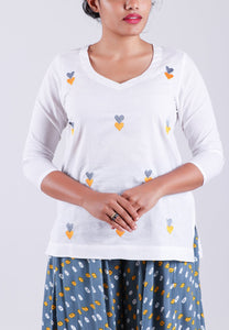 Grey Bandhaj Printed Palazzo
